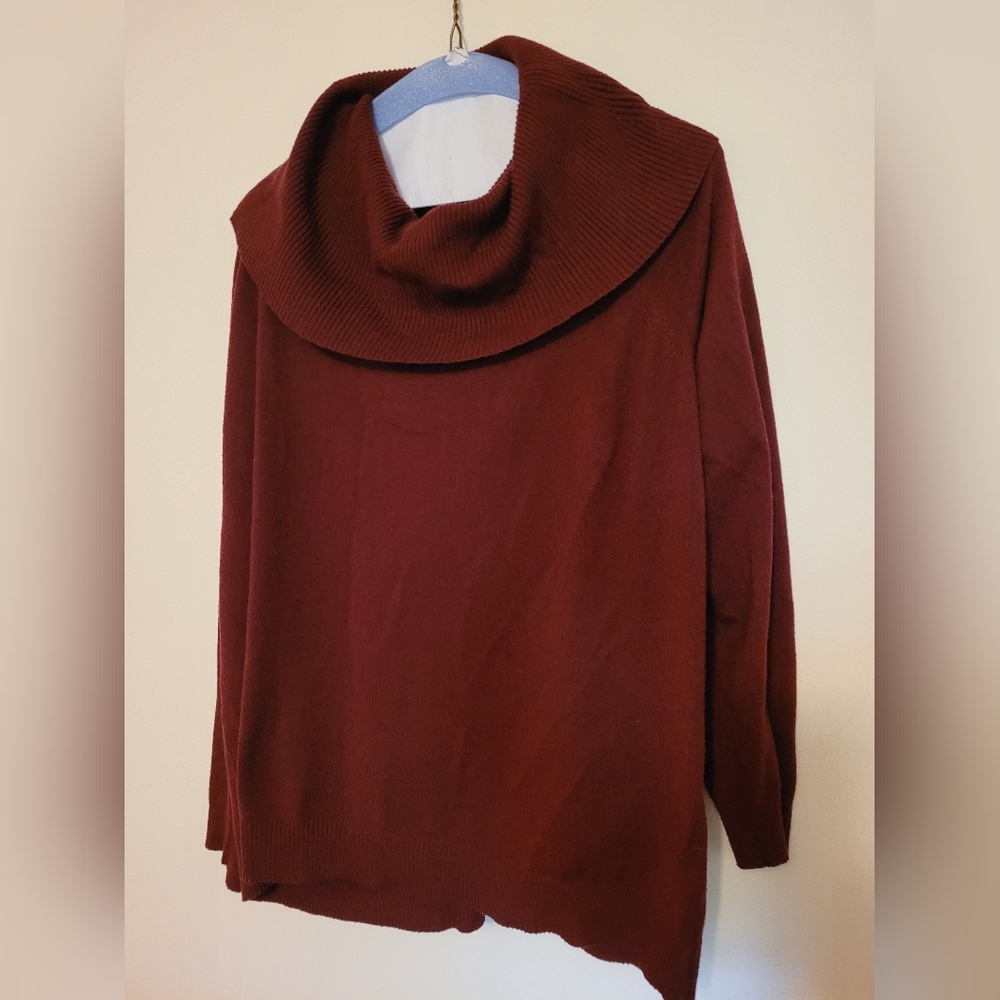 Red Torrid Cowl Neck Sweater